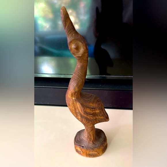 Artist C. M. COPELAND JR. HandCarved Cypress Wood Nature Bird Sculpture Signed